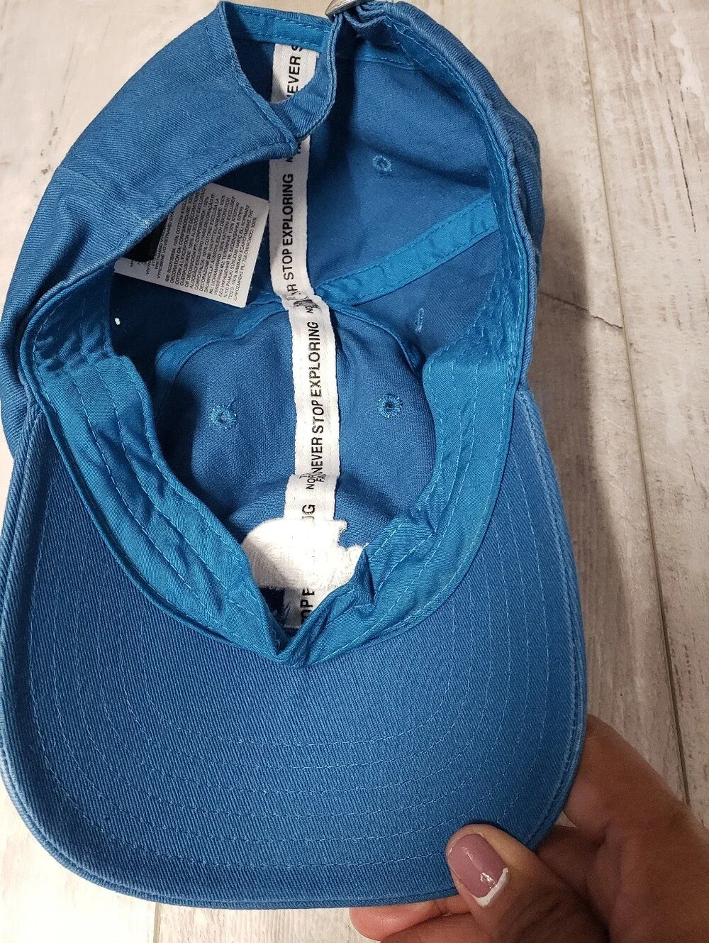 The North Face Adjustable Hat Logo Baseball Cap Blue